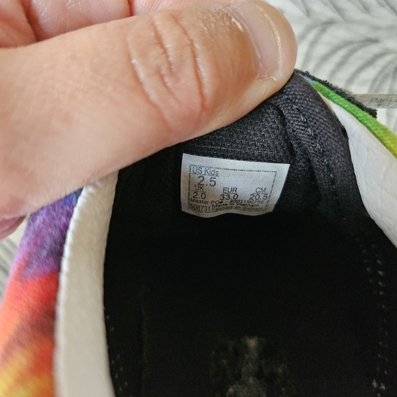 EUC Vans Old Skool Rainbow Tie Dye Low Top Sneakers Kids 2.5 - Picture 11 of 11